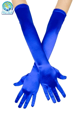 GUANTI LUNGHI IN LYCRA ROYAL